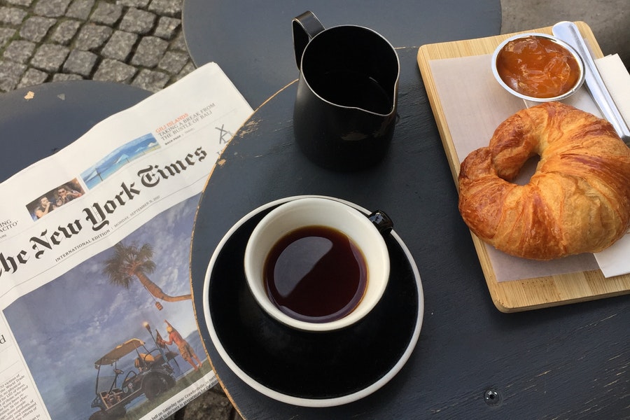 Favourite thing? Coffee and a croissant. But where…